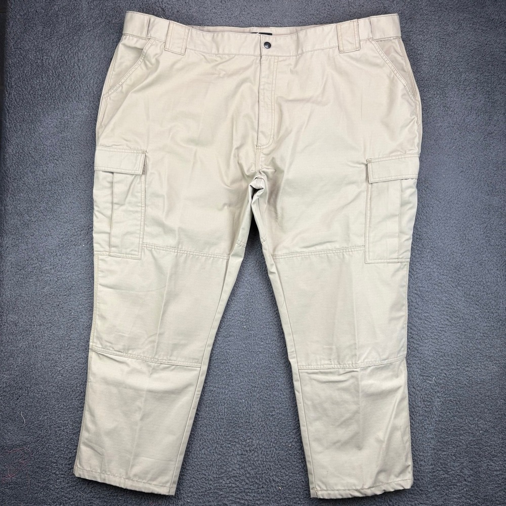 5.11 Tactical Series 74003 Cargo Pants Khaki Tan Mens 4XL Short Ripstop 55x28